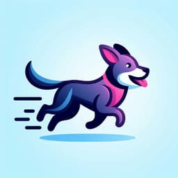 Dog exercising and running
